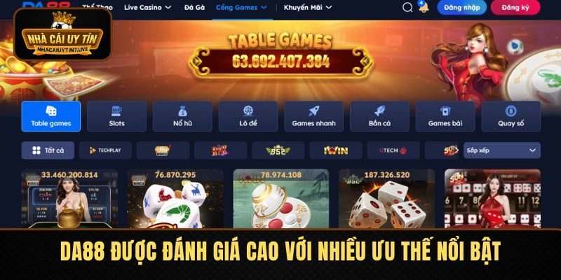 DA88 được đánh giá cao với nhiều ưu thế nổi bật