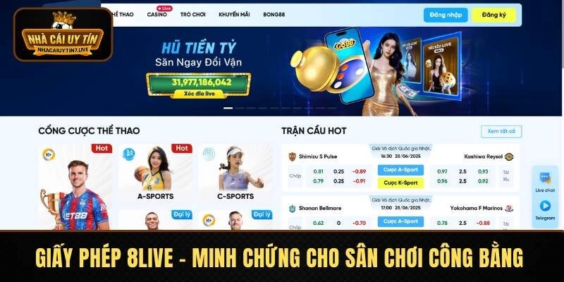Giấy Phép 8LIVE – Minh Chứng Cho Sân Chơi Công Bằng