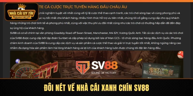 Đôi nét về nhà cái xanh chín SV88 Đôi nét về nhà cái xanh chín SV88